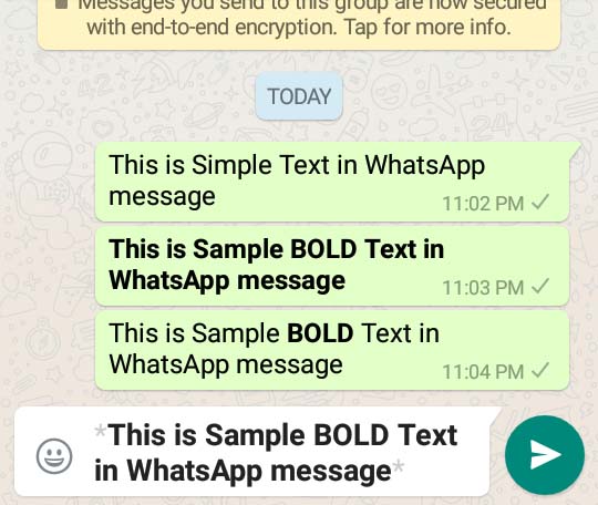 Como enviar mensagens em fonte ousada sobre o Whatsapp