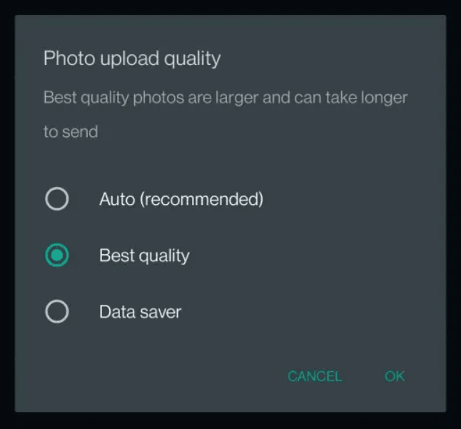 Por que o WhatsApp GB retira a qualidade das fotos?